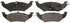 ZX715 by WAGNER - QuickStop Semi-Metallic Disc Brake Pad Set