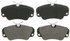 ZX720 by WAGNER - QuickStop Semi-Metallic Disc Brake Pad Set