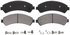 ZX726 by WAGNER - QuickStop Semi-Metallic Disc Brake Pad Set