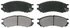 ZX728 by WAGNER - QuickStop Semi-Metallic Disc Brake Pad Set