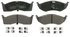 ZX730A by WAGNER - QuickStop Semi-Metallic Disc Brake Pad Set