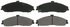 ZX731 by WAGNER - QuickStop Semi-Metallic Disc Brake Pad Set