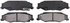 ZX732B by WAGNER - QuickStop Semi-Metallic Disc Brake Pad Set