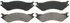 ZX758 by WAGNER - QuickStop Semi-Metallic Disc Brake Pad Set