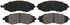 ZX797 by WAGNER - QuickStop Semi-Metallic Disc Brake Pad Set