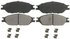 ZX803 by WAGNER - QuickStop Semi-Metallic Disc Brake Pad Set