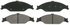 ZX804 by WAGNER - QuickStop Semi-Metallic Disc Brake Pad Set