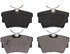 ZX808A by WAGNER - QuickStop Semi-Metallic Disc Brake Pad Set