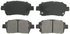 ZX822 by WAGNER - QuickStop Semi-Metallic Disc Brake Pad Set