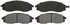 ZX830A by WAGNER - QuickStop Semi-Metallic Disc Brake Pad Set