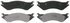 ZX842 by WAGNER - QuickStop Semi-Metallic Disc Brake Pad Set