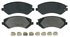 ZX856B by WAGNER - QuickStop Semi-Metallic Disc Brake Pad Set