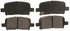 ZX865 by WAGNER - QuickStop Semi-Metallic Disc Brake Pad Set