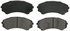 ZX867 by WAGNER - QuickStop Semi-Metallic Disc Brake Pad Set