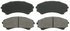 ZX867A by WAGNER - QuickStop Semi-Metallic Disc Brake Pad Set