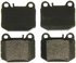 ZX874 by WAGNER - QuickStop Semi-Metallic Disc Brake Pad Set