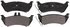 ZX875 by WAGNER - QuickStop Semi-Metallic Disc Brake Pad Set