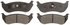 ZX881 by WAGNER - QuickStop Semi-Metallic Disc Brake Pad Set