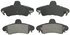 ZX899A by WAGNER - QuickStop Semi-Metallic Disc Brake Pad Set