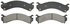 ZX909 by WAGNER - QuickStop Semi-Metallic Disc Brake Pad Set