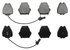 ZX912 by WAGNER - QuickStop Semi-Metallic Disc Brake Pad Set