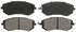 ZX929 by WAGNER - QuickStop Semi-Metallic Disc Brake Pad Set