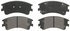 ZX957 by WAGNER - QuickStop Semi-Metallic Disc Brake Pad Set