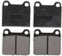 ZX96 by WAGNER - QuickStop Semi-Metallic Disc Brake Pad Set