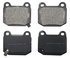 ZX961 by WAGNER - QuickStop Semi-Metallic Disc Brake Pad Set