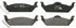 ZX963 by WAGNER - QuickStop Semi-Metallic Disc Brake Pad Set