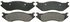 ZX966 by WAGNER - QuickStop Semi-Metallic Disc Brake Pad Set