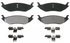 ZX967 by WAGNER - QuickStop Semi-Metallic Disc Brake Pad Set