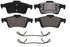 ZX973A by WAGNER - QuickStop Semi-Metallic Disc Brake Pad Set