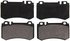 ZX984 by WAGNER - QuickStop Semi-Metallic Disc Brake Pad Set