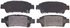 ZX995 by WAGNER - QuickStop Semi-Metallic Disc Brake Pad Set