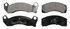 SX199 by WAGNER - Wagner SevereDuty SX199 Semi-Metallic Disc Brake Pad Set
