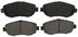 ZD619 by WAGNER - QuickStop Ceramic Disc Brake Pad Set