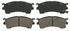 ZD637 by WAGNER - QuickStop Ceramic Disc Brake Pad Set