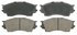 ZD643 by WAGNER - QuickStop Ceramic Disc Brake Pad Set