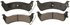 ZD666 by WAGNER - QuickStop Ceramic Disc Brake Pad Set