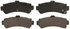 ZD669 by WAGNER - QuickStop Ceramic Disc Brake Pad Set