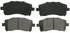 ZD721 by WAGNER - QuickStop Ceramic Disc Brake Pad Set