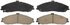 ZD731 by WAGNER - QuickStop Ceramic Disc Brake Pad Set