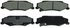 ZD732 by WAGNER - QuickStop Ceramic Disc Brake Pad Set