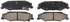 ZD732A by WAGNER - QuickStop Ceramic Disc Brake Pad Set