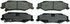 ZD732B by WAGNER - QuickStop Ceramic Disc Brake Pad Set