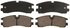 ZD754 by WAGNER - QuickStop Ceramic Disc Brake Pad Set