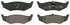 ZD782 by WAGNER - QuickStop Ceramic Disc Brake Pad Set