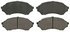 ZD798 by WAGNER - QuickStop Ceramic Disc Brake Pad Set