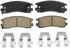 ZD814 by WAGNER - QuickStop Ceramic Disc Brake Pad Set